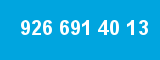 926 691 40 13 926 691 40 13
